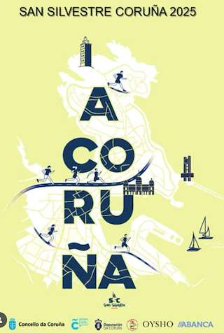 Fechas, información, programa, cartel, imágenes, mapa y ubicación de XVI Carrera Popular San Silvestre (2025)  en  A Coruña