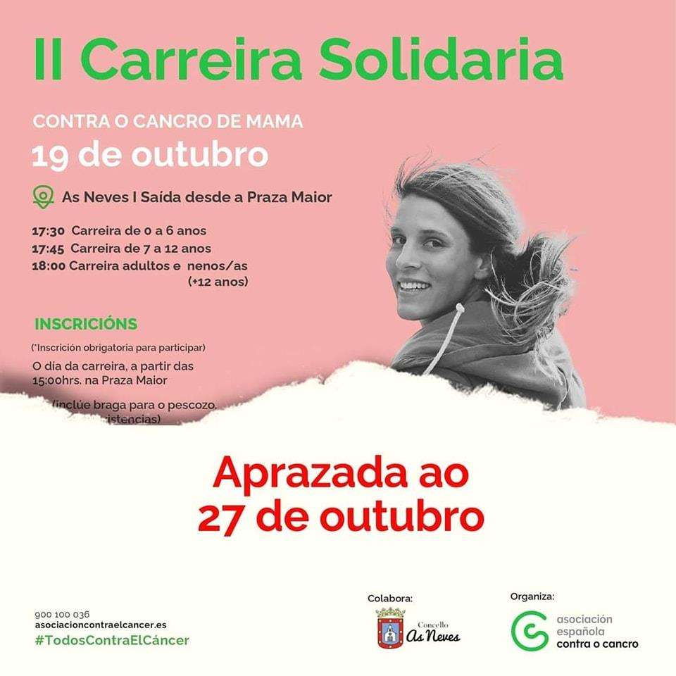 I Carrera Solidaria Contra el Cáncer de Mama en As Neves