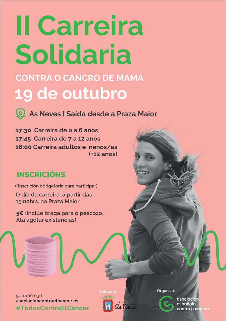 II Carrera Solidaria Contra el Cáncer de Mama en As Neves