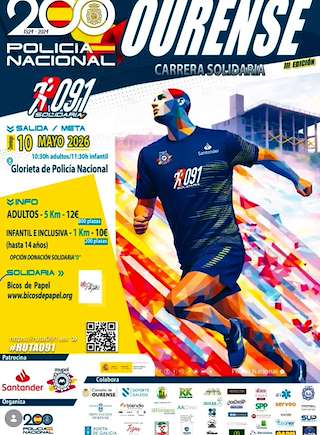 Fechas, información, programa, cartel, imágenes, mapa y ubicación de Carrera Solidaria Ruta 091 (2026)  en  Ourense