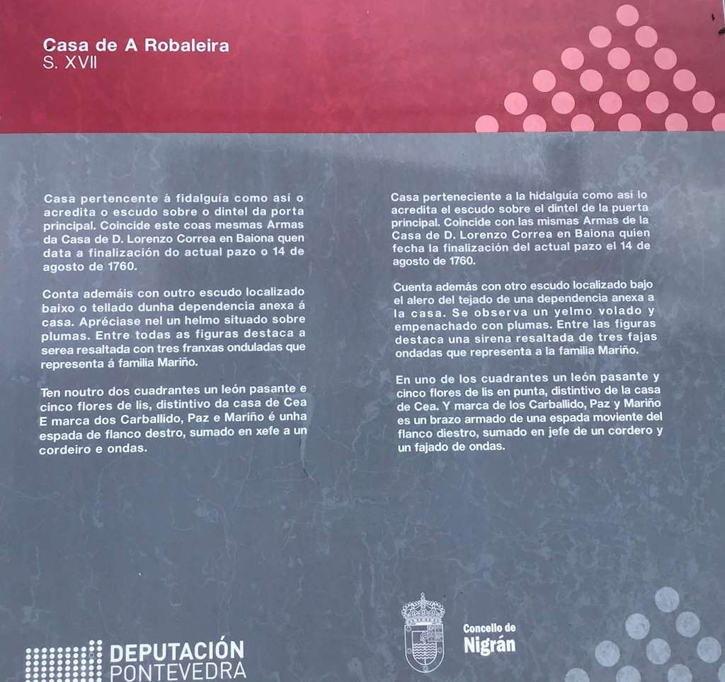 Casa de A Robaleira en Nigrán