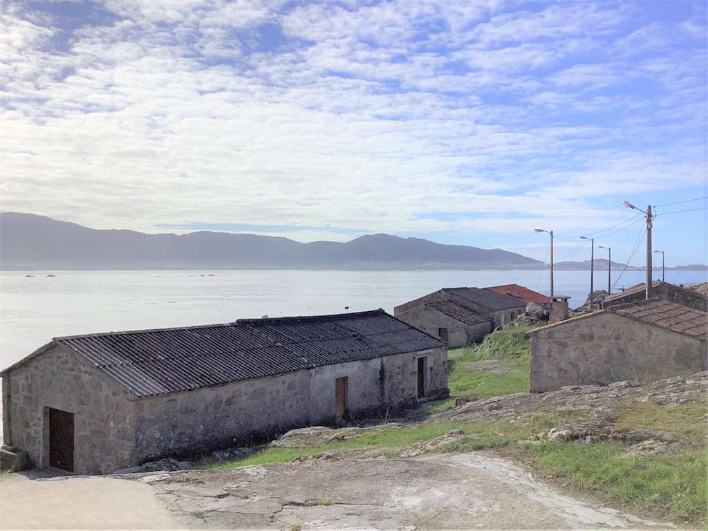 Casetas de Caldebarcos en Carnota