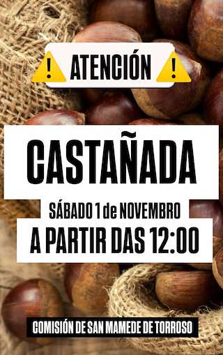 Fechas, información, programa, cartel, imágenes, mapa y ubicación de Castañada de Torroso (2025)  en  Mos