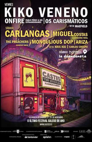 Fechas, información, programa, cartel, imágenes, mapa y ubicación de Castes The Musical (2025)  en  Vilagarcía de Arousa