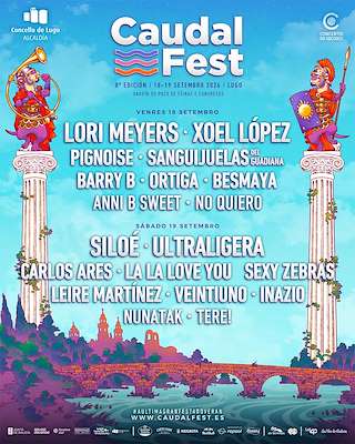 Fechas, información, programa, cartel, imágenes, mapa y ubicación de VIII Caudal Fest  (2026) en Lugo