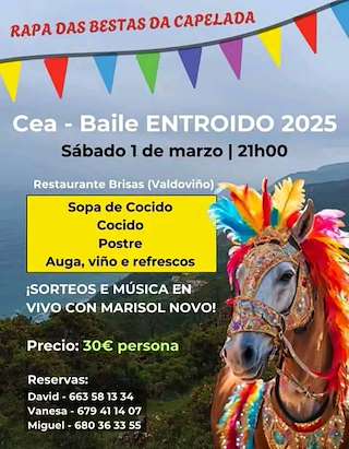 Cena - Baile de Carnaval en Valdoviño
