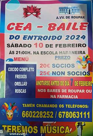 Cea - Baile do Entroido de Roupar en Xermade