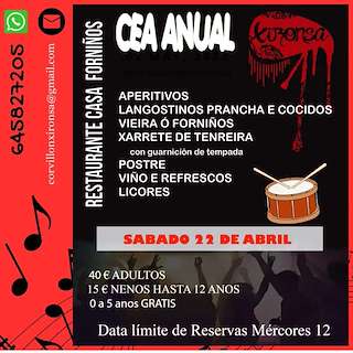 Xantar Anual Xironsa  en Cambados