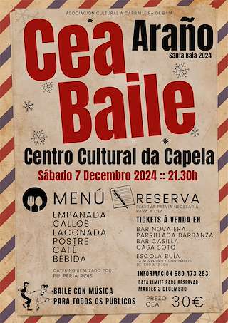 Fechas, información, programa, cartel, imágenes, mapa y ubicación de Cea Baile de Araño (2025)  en  Rianxo