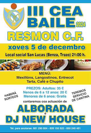 Fechas, información, programa, cartel, imágenes, mapa y ubicación de III Cea Baile de Benza  en  Trazo