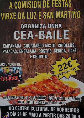 Fechas, información, programa, cartel, imágenes, mapa y ubicación de Cea - Baile de Borreiros  en  Gondomar