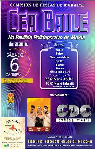 Fechas, información, programa, cartel, imágenes, mapa y ubicación de Cea-Baile de Moraime  en  Muxía
