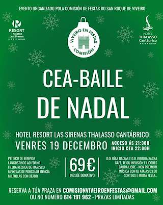 Fechas, información, programa, cartel, imágenes, mapa y ubicación de Cea-Baile de Nadal da Comisión de Festas do San Roque  (2025)  en  Viveiro