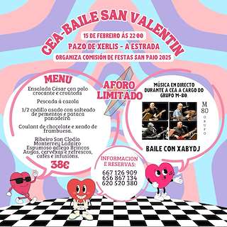 Fechas, información, programa, cartel, imágenes, mapa y ubicación de Cea - Baile de San Valentín  en  A Estrada