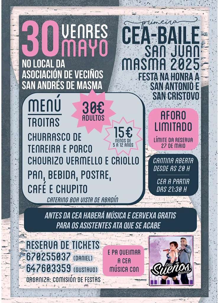 Cea - Baile San Juan de Masma (2025) en Mondoñedo