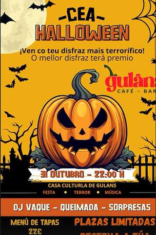 Fechas, información, programa, cartel, imágenes, mapa y ubicación de Cea de Halloween de Guláns (2026)  en  Ponteareas