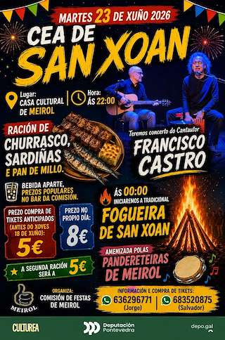 Fechas, información, programa, cartel, imágenes, mapa y ubicación de Cea de San Xoán de Meirol (2026)  en  Mondariz