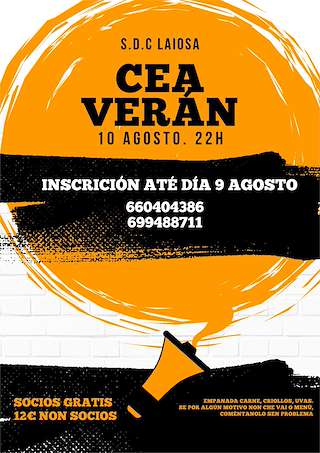 Fechas, información, programa, cartel, imágenes, mapa y ubicación de Cea de Verán de Laiosa  en  O Incio