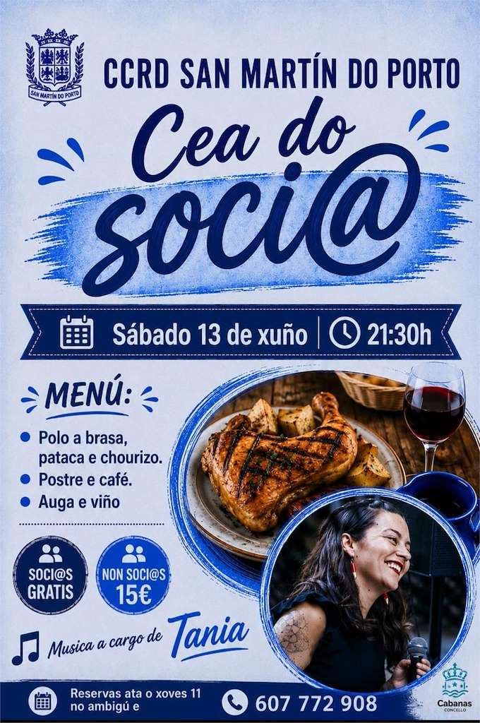 Cea do Socio do Ccrd San Martín do Porto (2026) en Cabanas