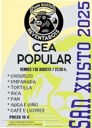 Fechas, información, programa, cartel, imágenes, mapa y ubicación de Cea Popular de San Xusto  en  Carballeda de Valdeorras