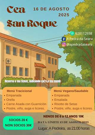 Fechas, información, programa, cartel, imágenes, mapa y ubicación de Cea San Roque de A Pedra da Seara  en  Cartelle