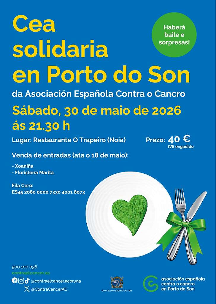 Cea Solidaria Contra o Cancro (2026) en O Porto do Son