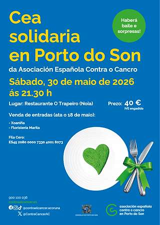 Fechas, información, programa, cartel, imágenes, mapa y ubicación de Cea Solidaria Contra o Cancro (2026)  en  O Porto do Son
