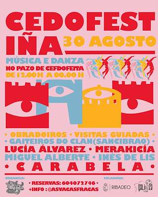 Fechas, información, programa, cartel, imágenes, mapa y ubicación de Cedofestiña  en  Ribadeo