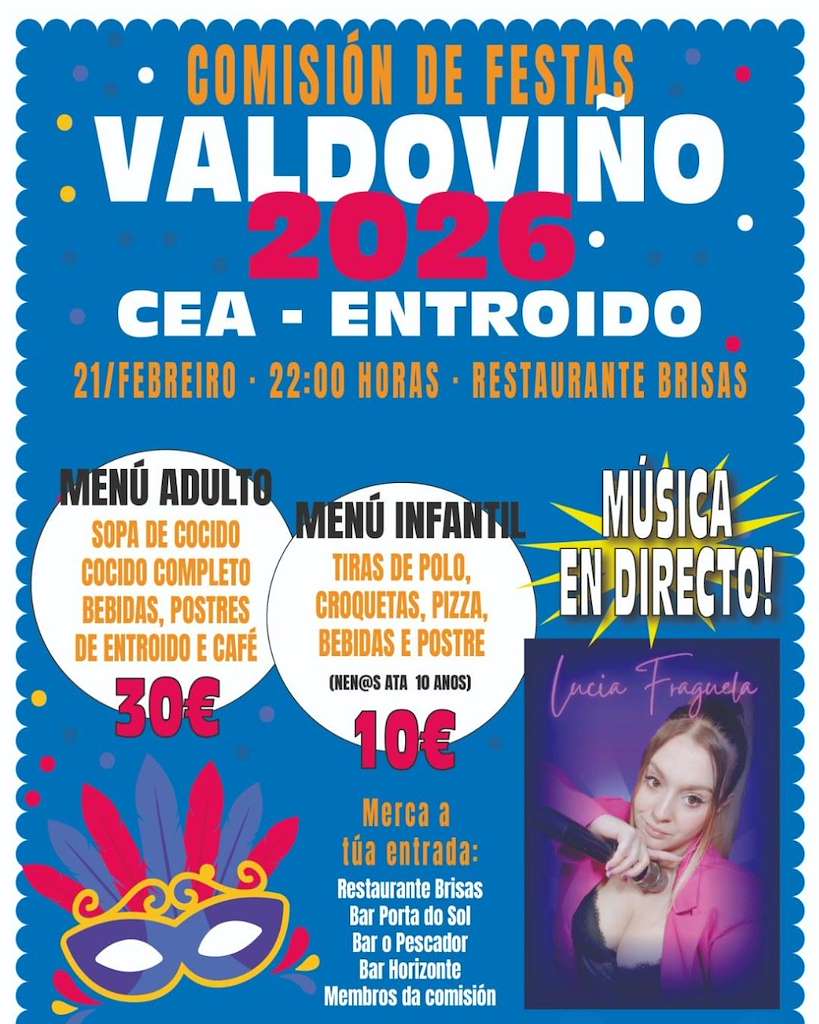 Cena - Baile de Carnaval en Valdoviño