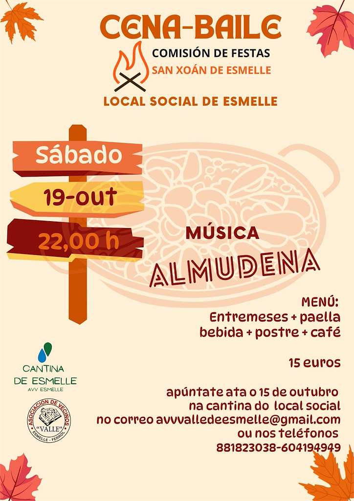 Cena-Baile de Esmelle en Ferrol