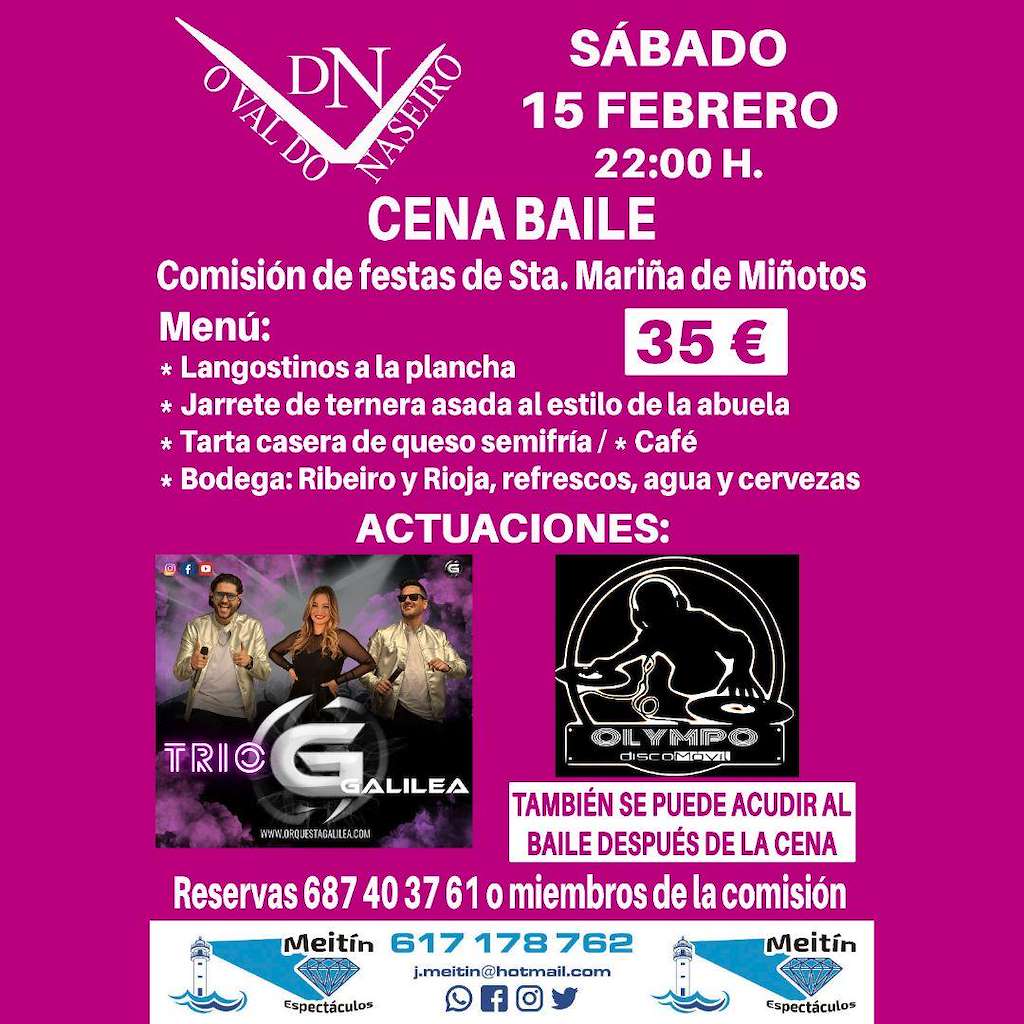 Cena Baile de Miñotos  en Ourol