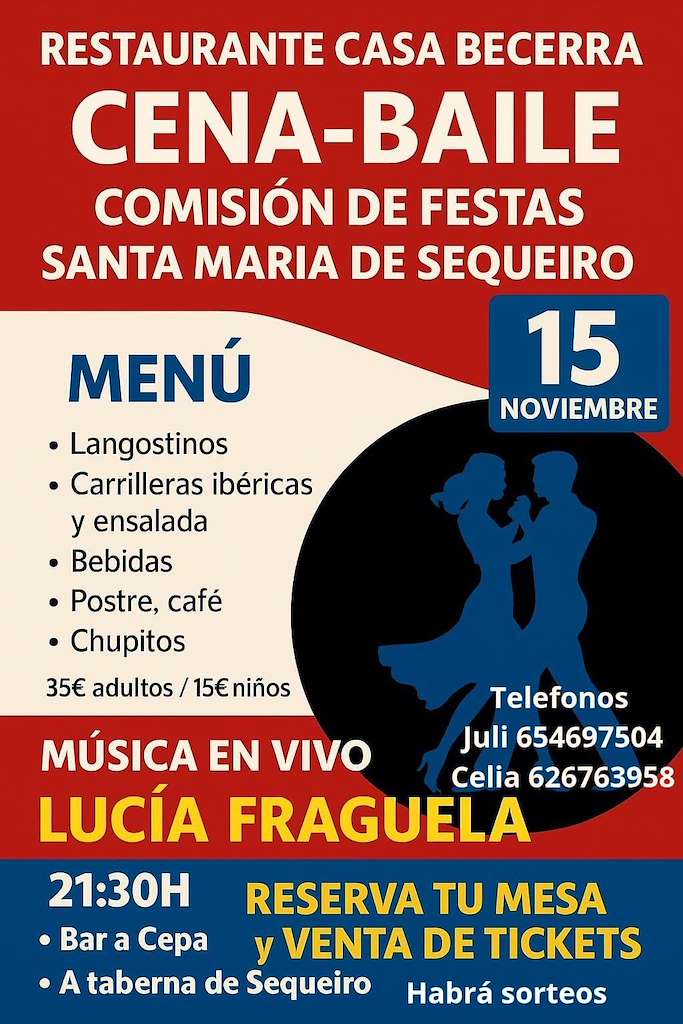 Cena-Baile de Santa Maria de Sequeiro (2025) en Valdoviño