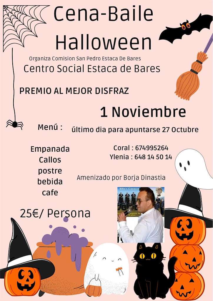 Cena Baile Halloween de Estaca de Bares (2025) en Mañón