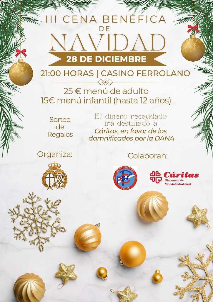 III Cena Benéfica de Navidad en Ferrol