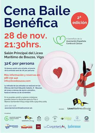 Fechas, información, programa, cartel, imágenes, mapa y ubicación de II Cena Benéfica Fin de Verano de Bouzas (2026)  en  Vigo