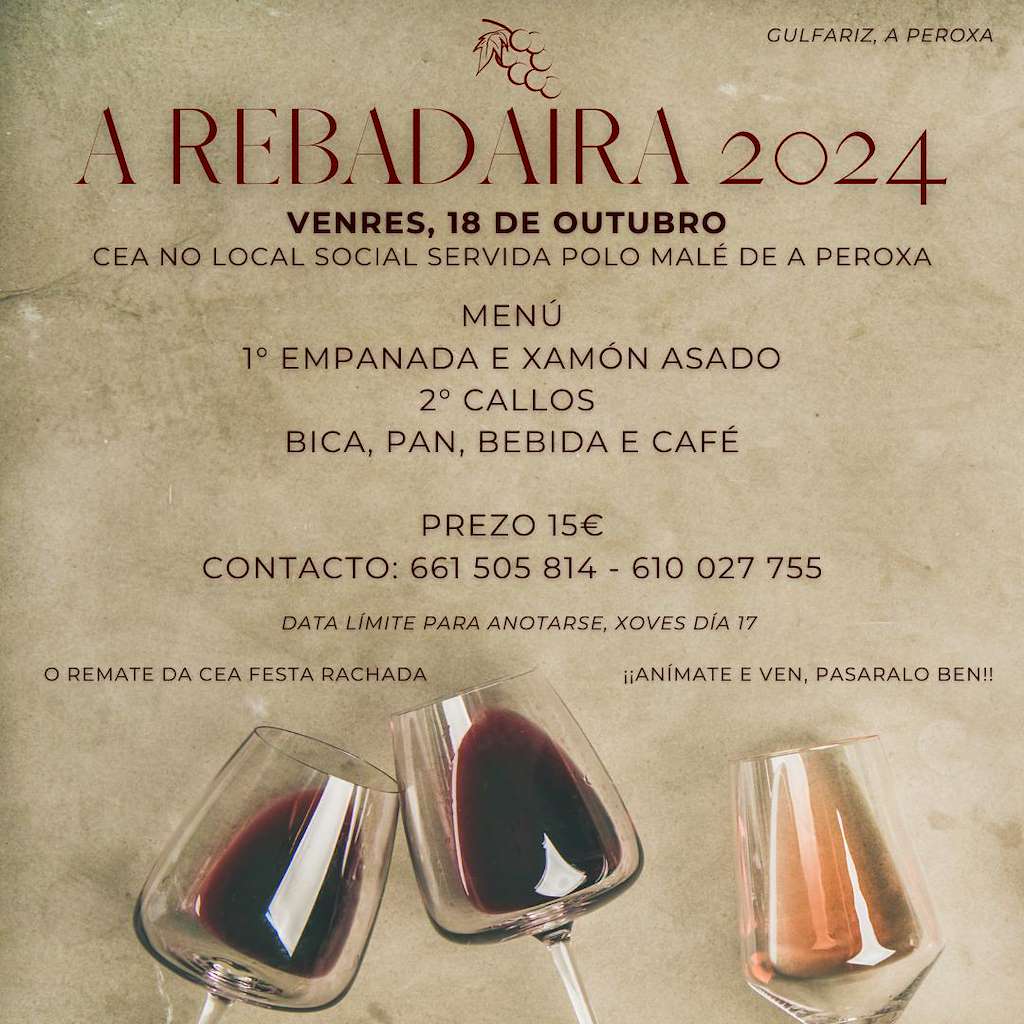 Cena de A Rebadaira en A Peroxa