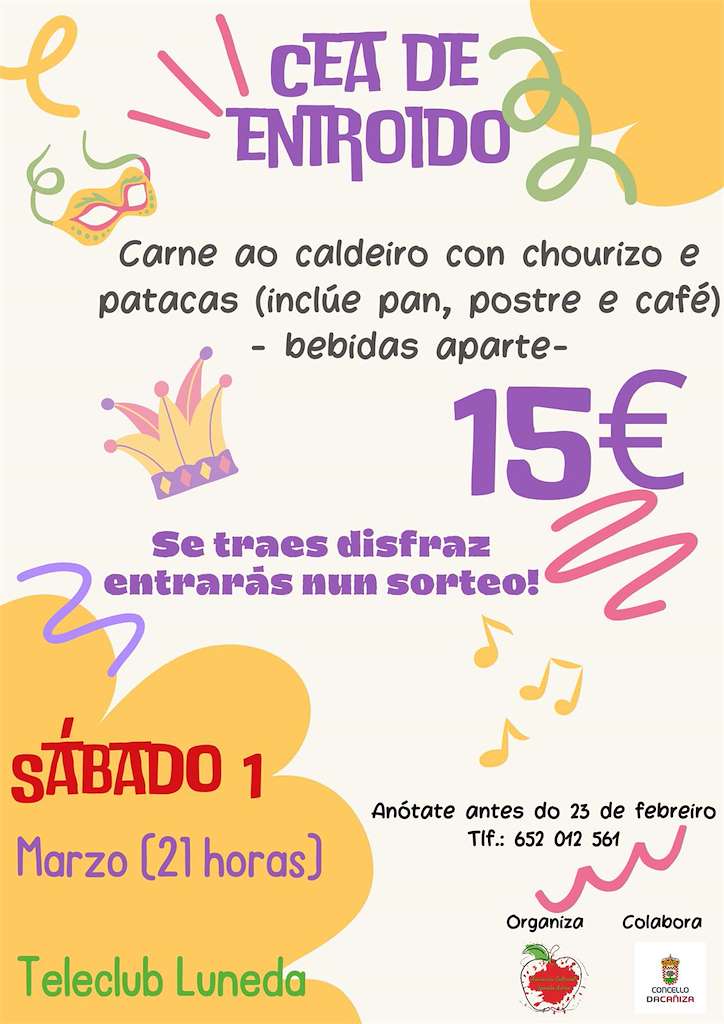 Cena de Carnaval en A Caniza