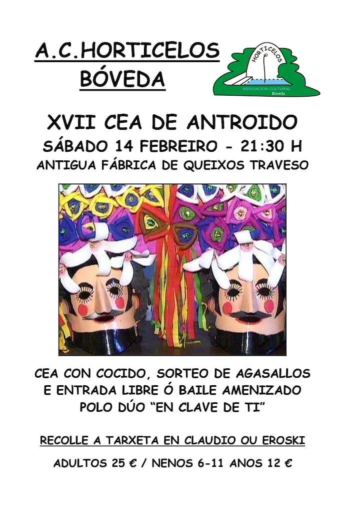 XVII Cena de Carnaval en Bóveda