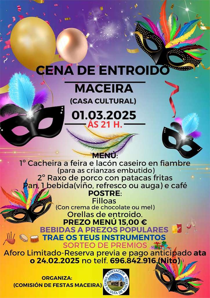 Cena de Entroido de Maceira en Covelo