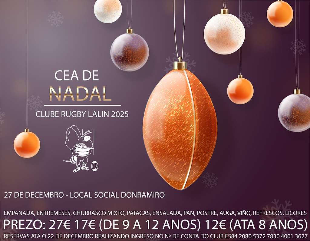 Cena de Navidad Clube Rugby  en Lalín