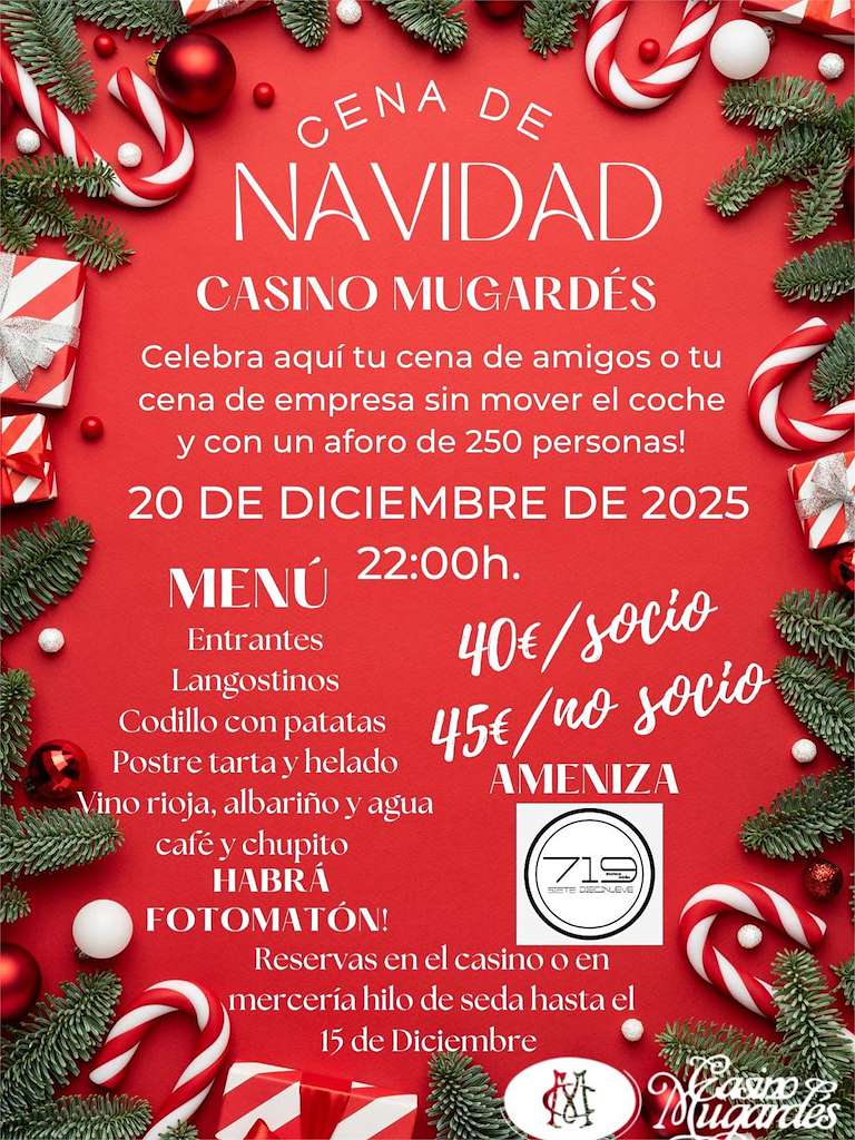 Cena de Navidad del Casino en Mugardos