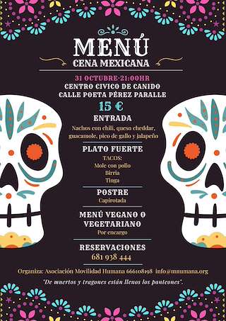 Fechas, información, programa, cartel, imágenes, mapa y ubicación de Cena Mexicana de Canido (2025)  en  Ferrol