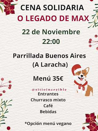 Fechas, información, programa, cartel, imágenes, mapa y ubicación de Cena Solidaria   en  A Laracha