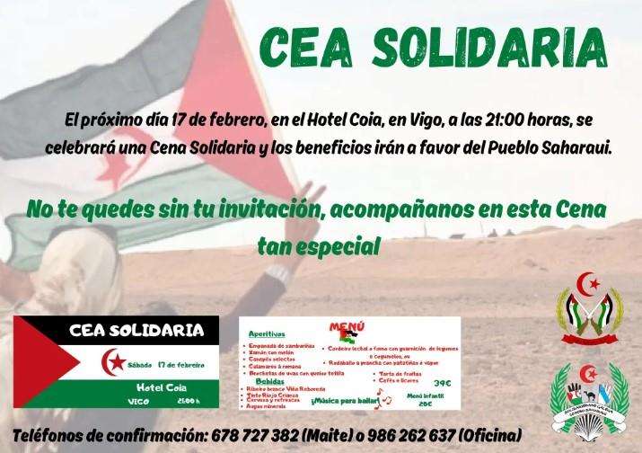 Cena Solidaria con el Pueblo Saharaui en Vigo