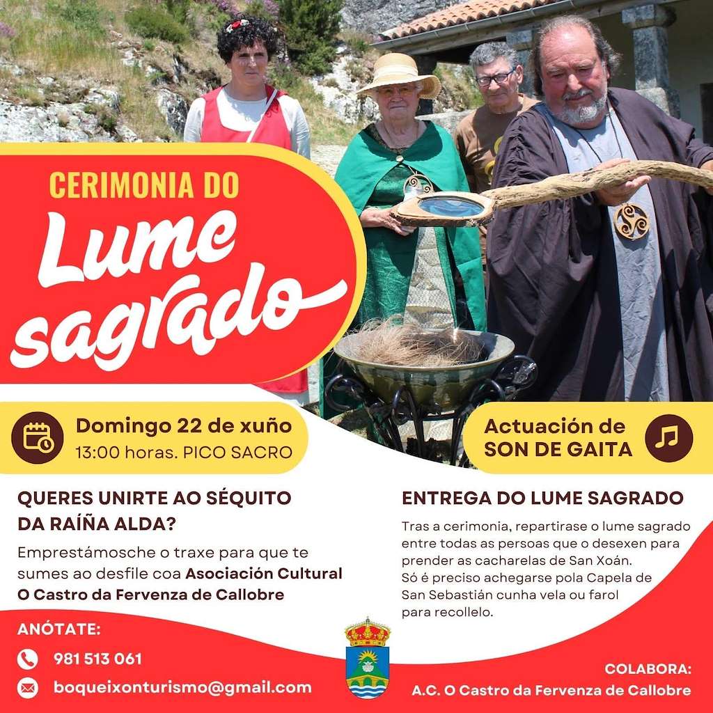 Ceremonia do Lume Sagrado  en Boqueixón