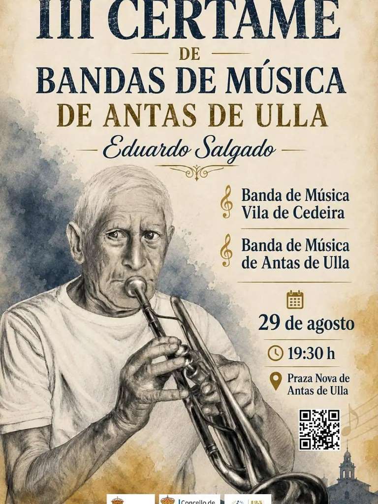 III Certame de Bandas de Música (2026) en Antas de Ulla