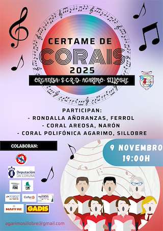 Fechas, información, programa, cartel, imágenes, mapa y ubicación de Certame de Corais de Sillobre (2025) en Fene