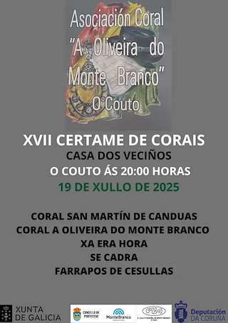 Fechas, información, programa, cartel, imágenes, mapa y ubicación de XVII Certame de Corais O Couto  en  Ponteceso