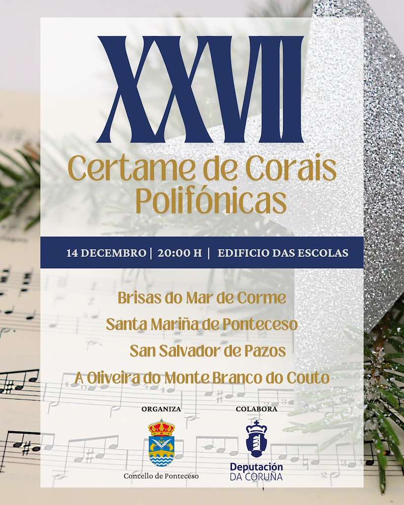 XXVII Certame de Corais Polifónicas en Ponteceso