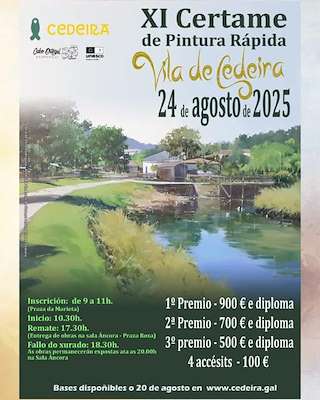 Fechas, información, programa, cartel, imágenes, mapa y ubicación de XI Certame de Pintura Ràpida Vila de Cedeira